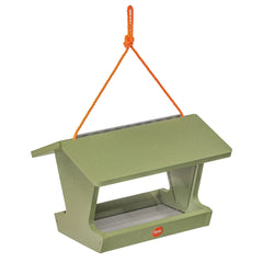 Hopper Bird Feeder - Fern Green/Orange