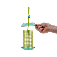 Sunflower Seed Feeder, Small - Teal & Yellow