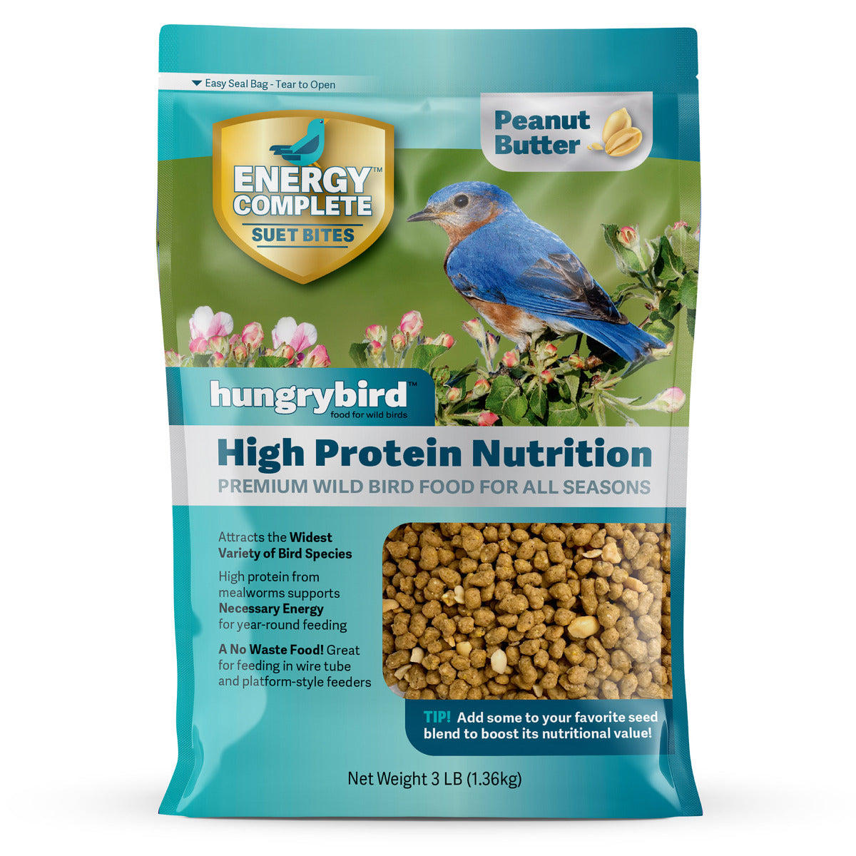 Peanut Butter Energy Complete™ High Protein Suet Bites