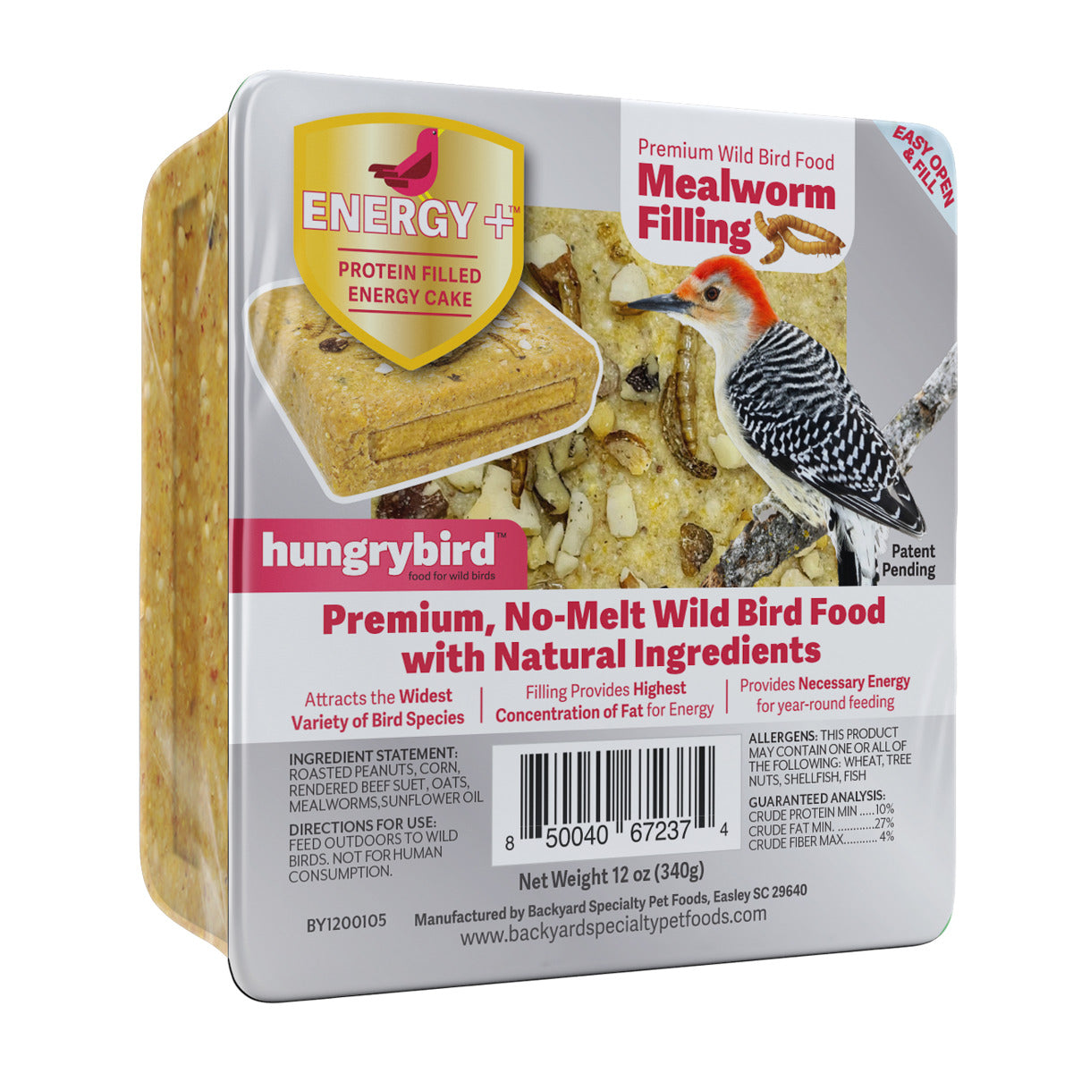 Mealworm Filled Energy Plus™ Protein Energy Cake